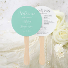 Programm für die einfache Hochzeit von Seeleuten Fächer