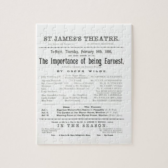 Programm für eine Leistung von der Bedeutung von B Puzzle (Vertikal)