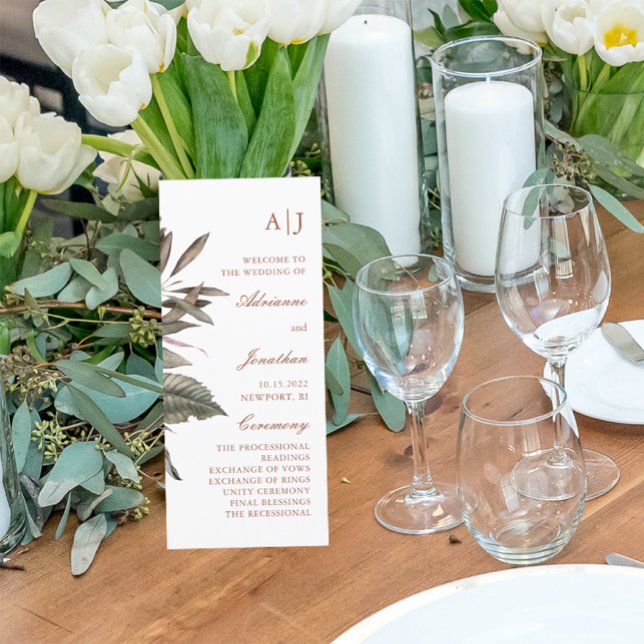 Programm für einfache botanische Hochzeiten (Von Creator hochgeladen)