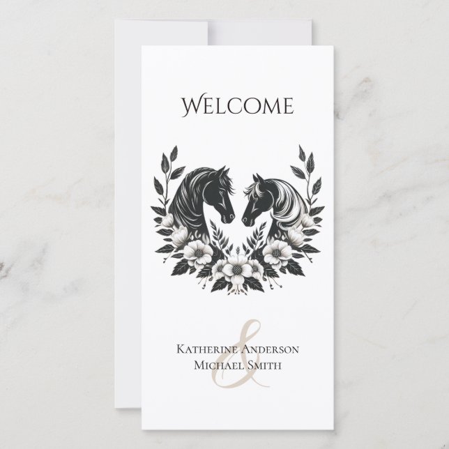 Programm für Hochzeiten und Blume in Ländern (Vorderseite)