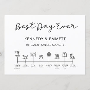 Programm für Hochzeitstage am Strand