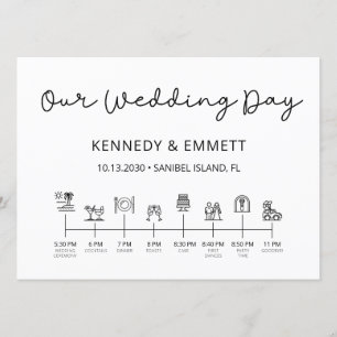 Programm für Hochzeitstage am Strand