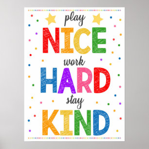 Programm für Klassenzimmer Poster