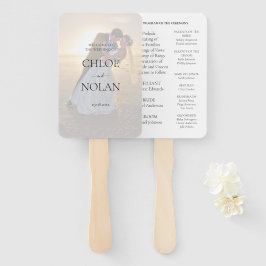 Programm für maßgeschneiderte Hochzeiten Fächer