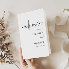 Programm für Minimalistisches Schwarz/Weiß-Papier Flyer