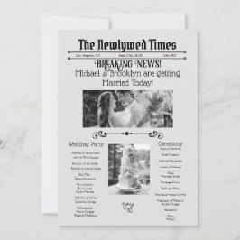 Programm für personalisierte Hochzeitspapiere