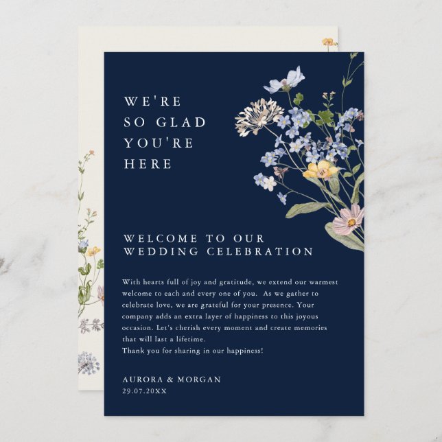 Programm für Veranstaltungen im Frühjahr der Wildb (Vorne/Hinten)