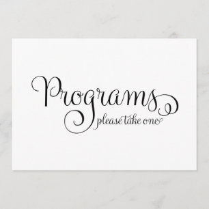 Programm Hochzeit