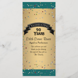 Programm Jewel Confetti Geburtstagsfeier