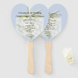 Programm "Seaside Garden Heart Shaped Wedding Fan" Fächer