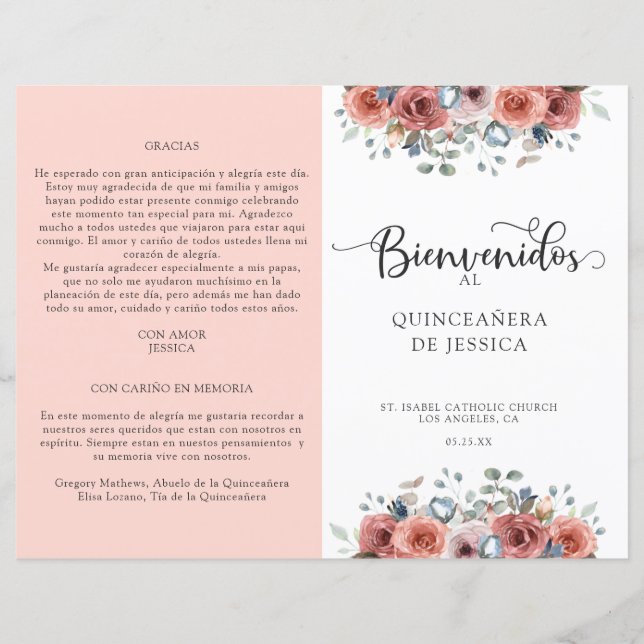 Programm "Spanisch, Blüten und Blauer Flora und Qu (Vorderseite)