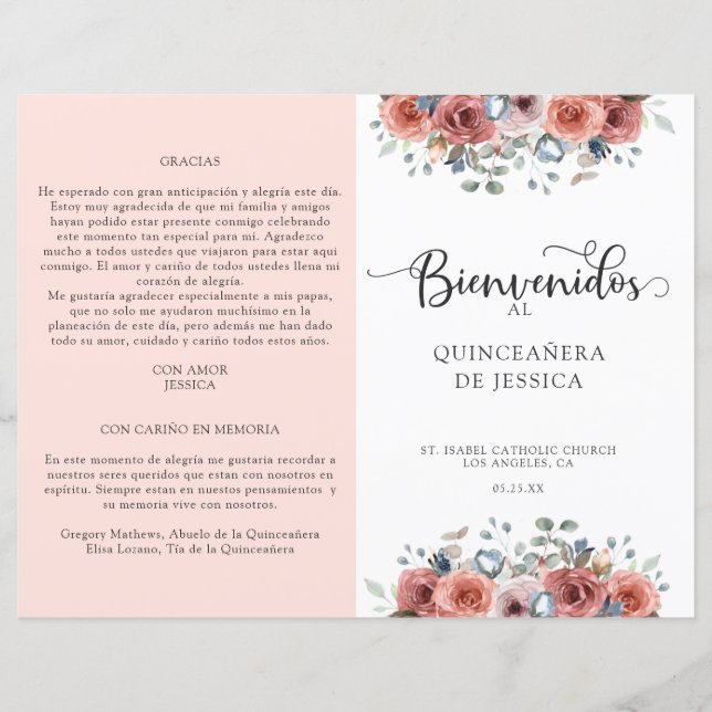 Programm "Spanisch, Blüten und Blauer Flora und Qu (Vorderseite)