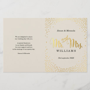 PROGRAMM "WEDD CEREMONY" Mini-Goldcreme