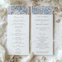 Programm Wedding Golden Lilies William Morris