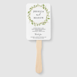 Programm "Woodland Greenerity Wedding Fan" Fächer