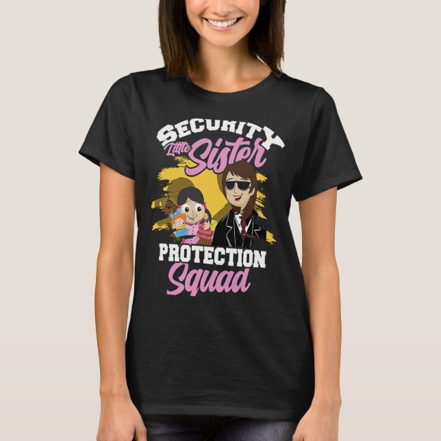 Programm zum Schutz von kleinen Schwestern T-Shirt (Vorderseite)