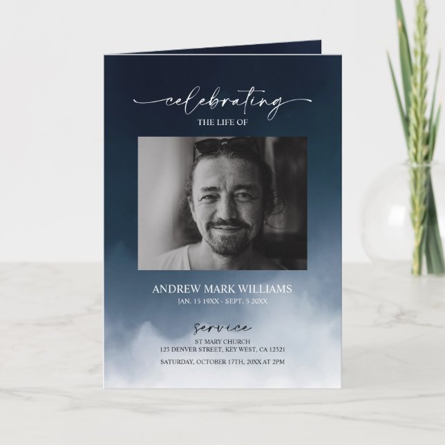 Programm zur Beerdigung von Dienstfalten der Marin (Vorderseite)