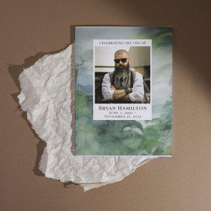 Programm zur Beerdigung von Wasserfarben-Misty-Wäl