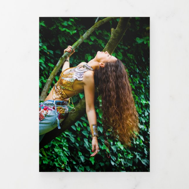 Programmabdeckung für Tri-Fold-Memorial-Foto Dreifach Gefaltete Karte (Cover)