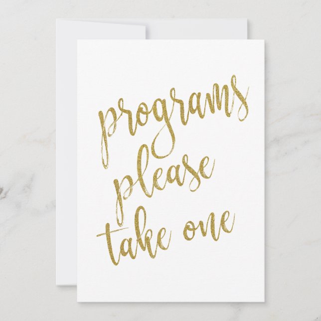 Programme Bitte nehmen Sie ein Gold-Bonus-Zeichen (Vorderseite)