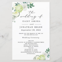 Programme für die Weiße Rose und Grün und Weiße Bl