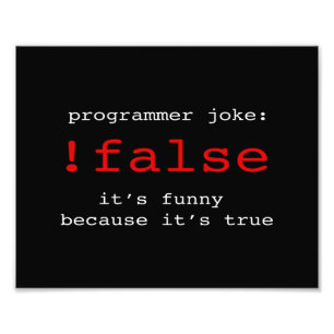 PROGRAMMER JOKE FOTODRUCK