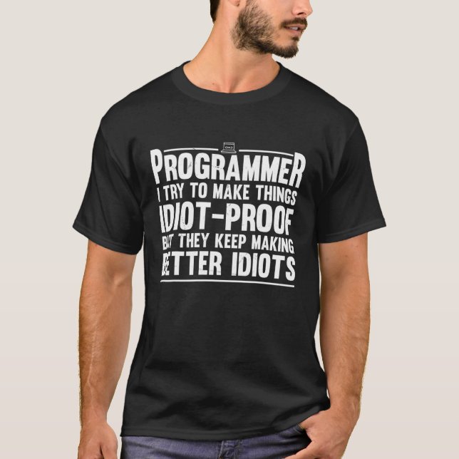 Programmer Männer Computerprogrammierung für Fraue T-Shirt (Vorderseite)
