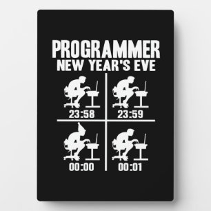 Programmer Neujahr Fotoplatte