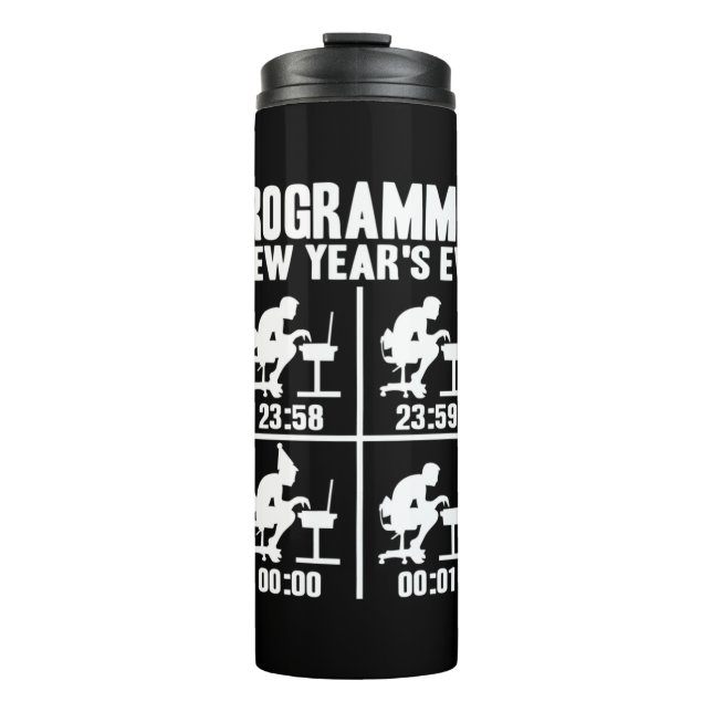 Programmer Neujahr Thermosbecher (Vorderseite)