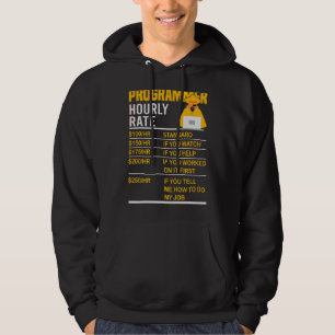 Programmer Stundenrate Coder Programmierung Meme S Hoodie