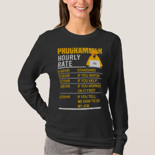 Programmer Stundenrate Coder Programmierung Meme S T-Shirt