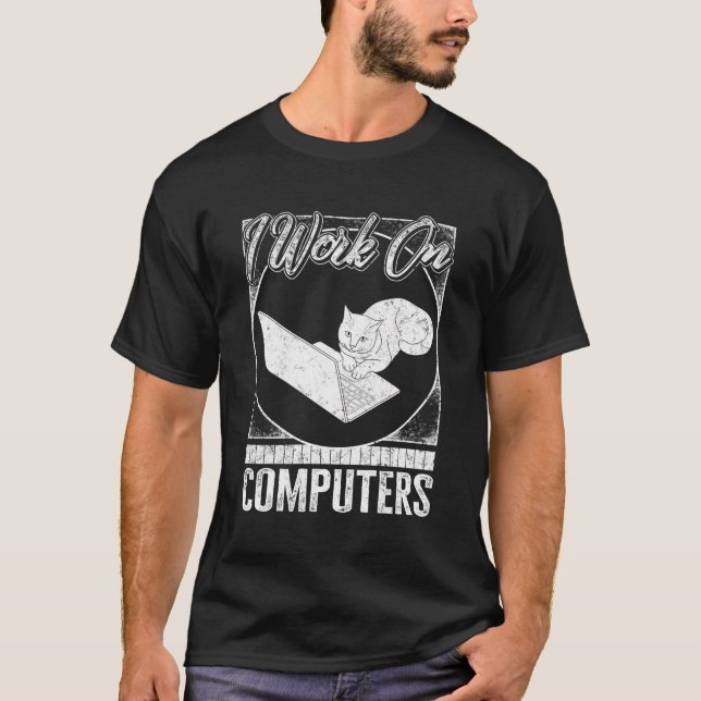 Programmier-Arbeiten an Computern, die CSD-HTML-JA T-Shirt (Vorderseite)