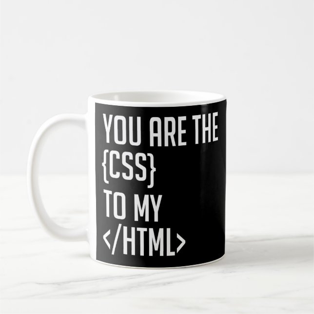 Programmier-Coding Sie sind die CSS zu meinem HTML Kaffeetasse (Links)