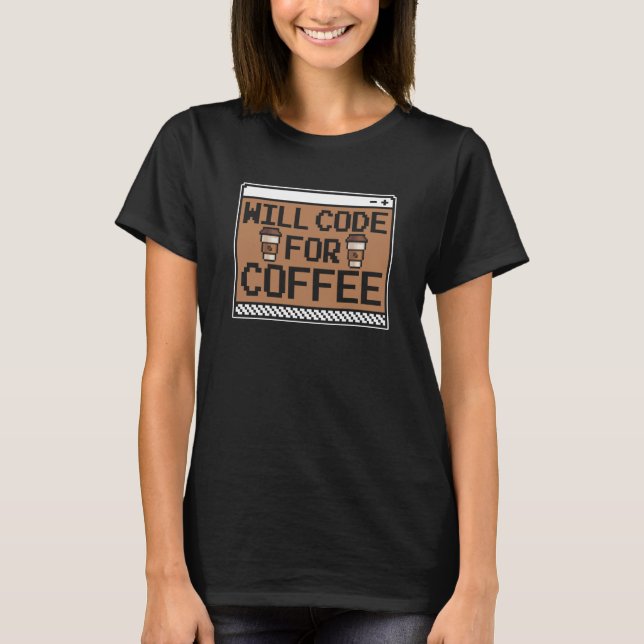 Programmier-Coffee-Software-Coder-Programmier-Codi T-Shirt (Vorderseite)