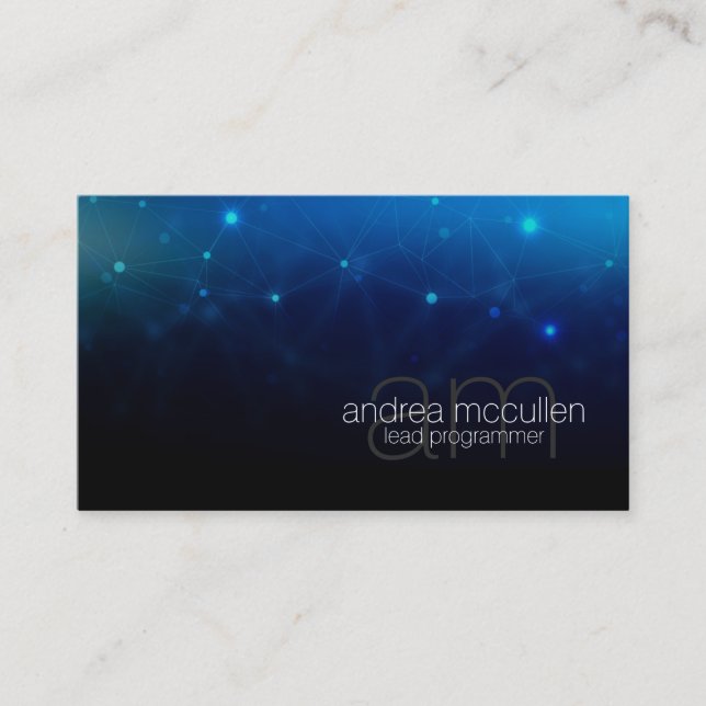 Programmier-Engineer für Schaltungen für Monogramm Visitenkarte (Vorderseite)