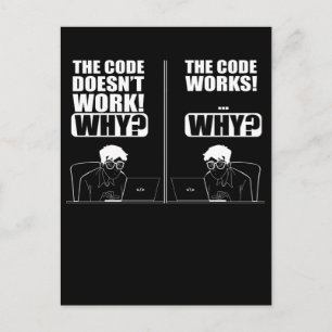 Programmier-Programmier-Spaß-Funny-Programmierer Postkarte