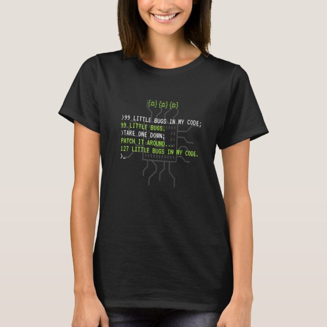 Programmier-Programmieren Debugger Hacker Computer T-Shirt (Vorderseite)