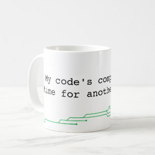 Programmier-Spaß-Puffer Kaffeetasse