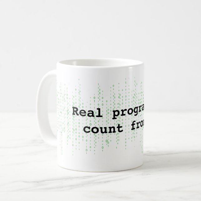 Programmier-Spaß-Puffer Kaffeetasse (Vorderseite Links)