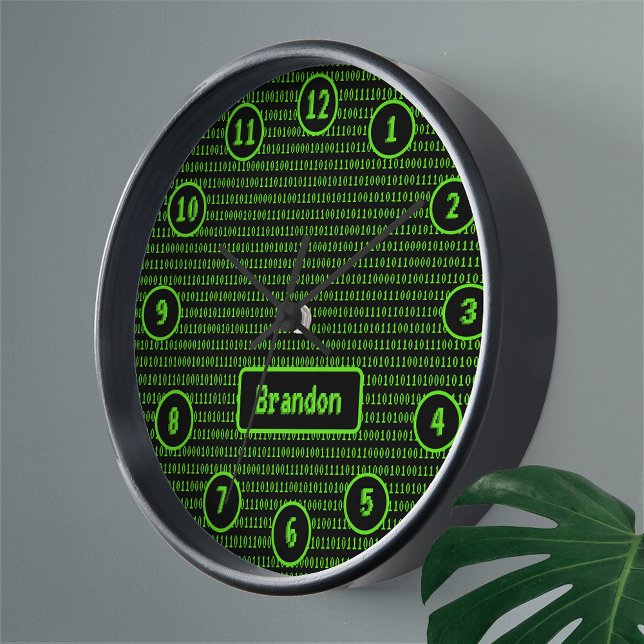 Programmiercode SciFi Style Grün/Schwarz - Jeder N Uhr (Von Creator hochgeladen)