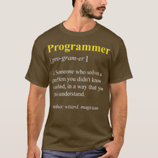 Programmierdefinition Funny Computer Nerd T-Shirt
