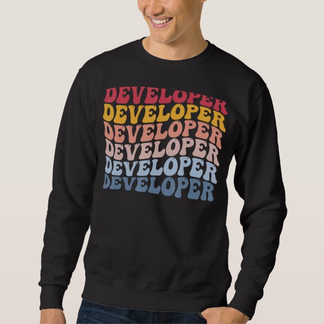Programmieren des Programmierers Programmierer-Ent Sweatshirt (Vorderseite)