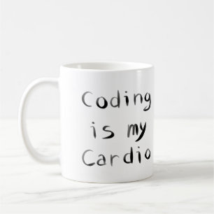 Programmieren ist mein Cardio Funny Programmer Cod Kaffeetasse