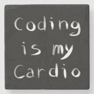 Programmieren ist mein Cardio Funny Programmer Cod Steinuntersetzer