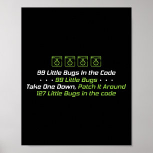 Programmieren von 99 kleinen Fehlern im Code Poster