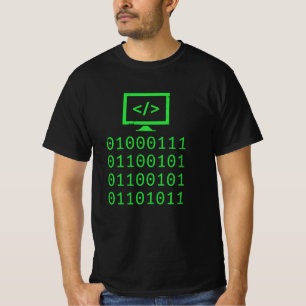 Programmieren von binären Code-Coding-Geschenk T-Shirt