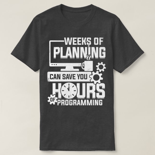 Programmieren von Code Coding Programmer Coder-Ges T-Shirt (Design vorne)