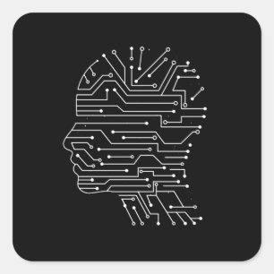 Programmieren von Computerwissenschaften Quadratischer Aufkleber