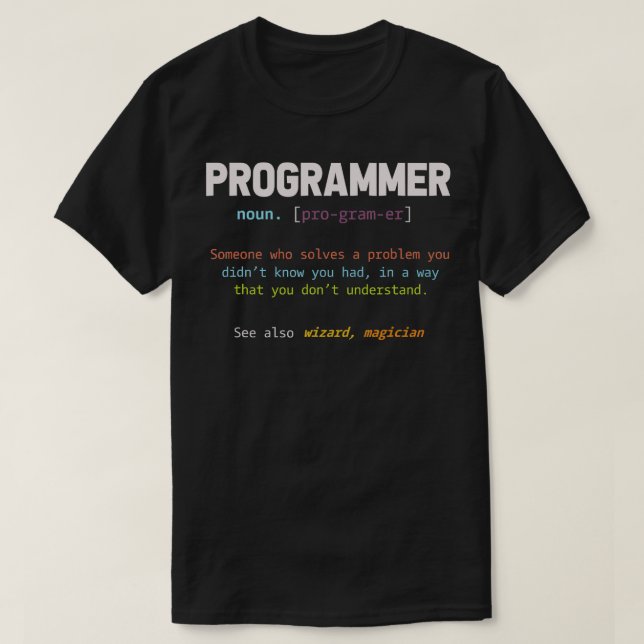 Programmieren von lustigen Computerfreaks-Geschenk T-Shirt (Design vorne)