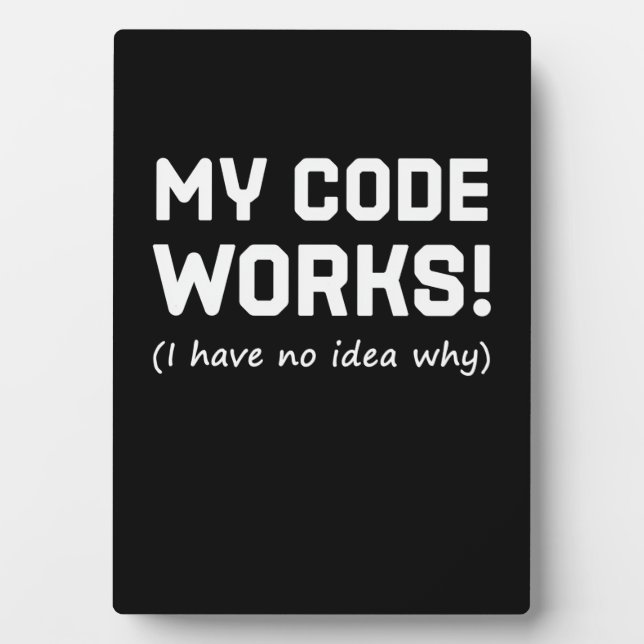 Programmieren von My Code Works Fotoplatte (Vorderseite)